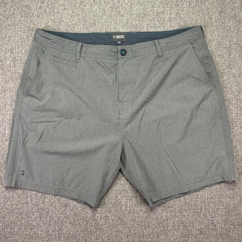 Linksoul Boardwalker‎ Hybrid Shorts Mens 40 Grey Golf Performance Stretch 8"